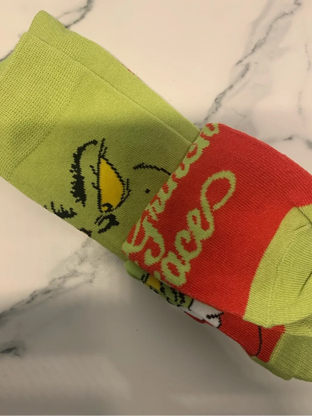 The Grinch Men’s Novelty Socks - Green and Red